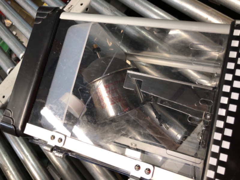 Photo 1 of ***DAMAGED - PLEXIGLASS CRACKED - UNABLE TO TEST - SEE PICTURES***
Great Northern Popcorn 83-DT5620 Northern Company GNP BlackGNP Little Bambino 2-1/2 Ounce Retro Style Popcorn Popper Machine, 2.5 Ounce, Black
