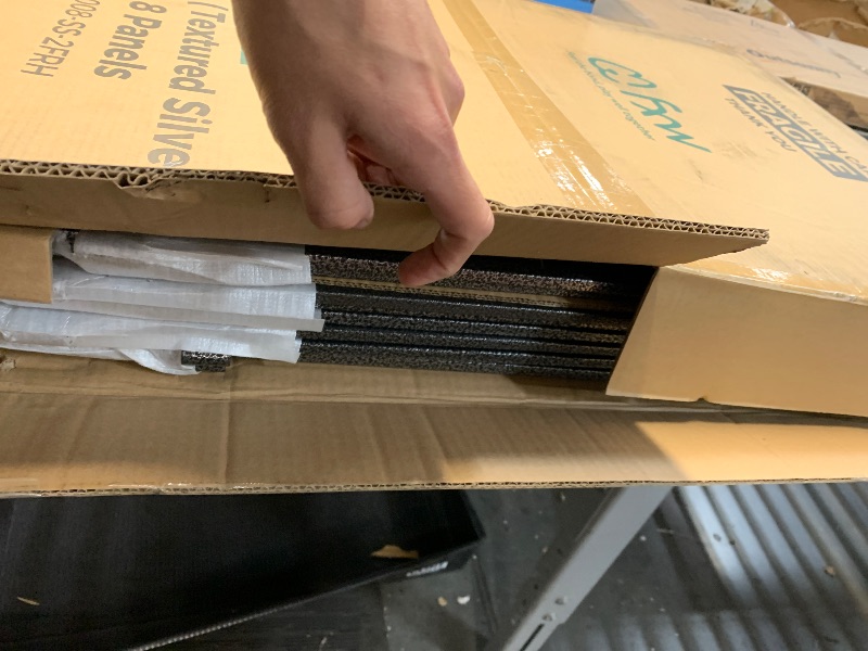 Photo 1 of (Used)(minor damage) FXW Garden Fence with Door, 40in(H) x 18ft(L) 8 Panels Dog Fence Outdoor for The Yard - Heavy Duty Metal Fencing Tall