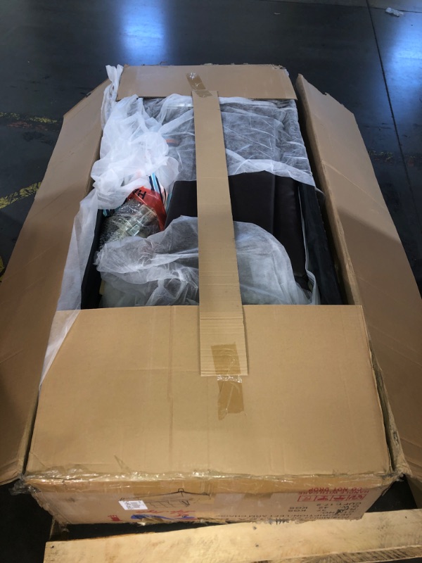 Photo 1 of **PARTIAL SET**(MISSING BOXES)
Beverly Fine Furniture Left Facing Russes Sectional Sofa Set With Ottoman, Brown (LEFT ARM CHAISE)
