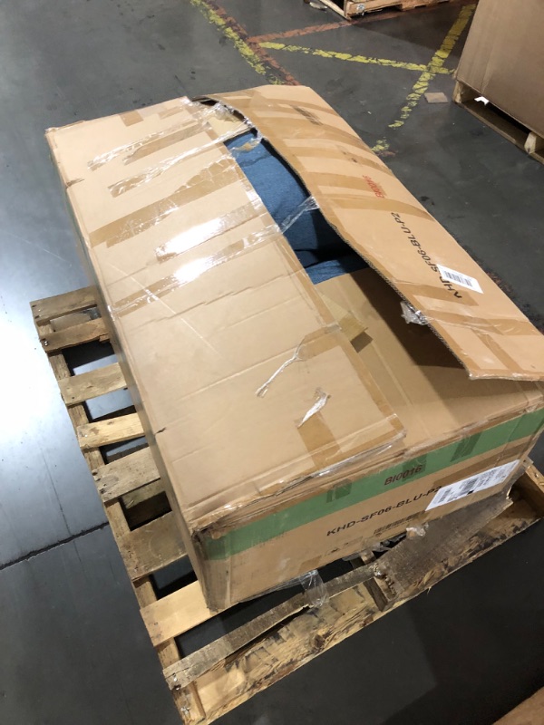 Photo 1 of (PARTIAL SET)**TRUCK OR TRAILER PICKUP ONLY**
VECELO Convertible Sectional Sofa, Modern Linen Fabric L-Shaped Couch with Reversible Chaise for Living Room/Apartment/Office, Blue