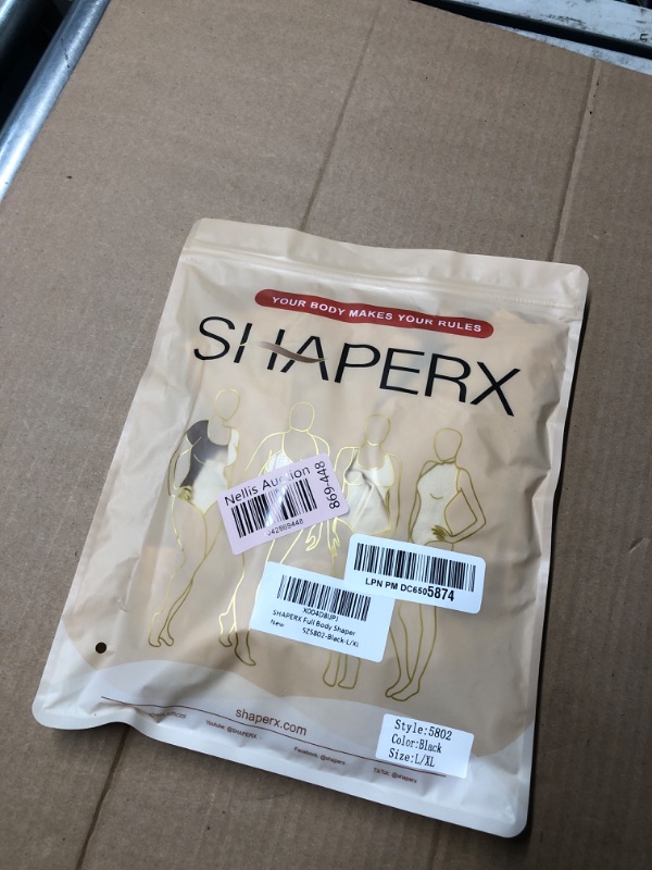 Photo 1 of (xl large size) SHAPERX Hourglass Leggings 360 Compression 2 Sizes Look Full Body Shaper Breathable No Roll Down,SZ5802-Black-L/XL