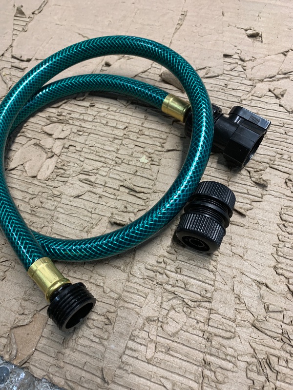 Photo 1 of (see all images) Garden Hose No Leaking for Watering: No Kink and Lightweight - 1/2" Water Hoses 3 FT with Fittings for Outdoor and Yard