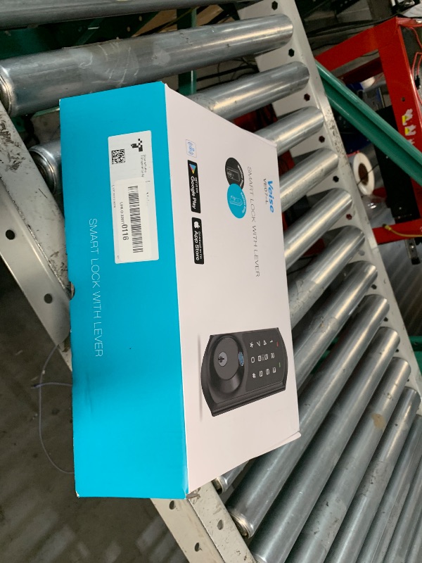 Photo 1 of (see all images) Veise VE07-L Fingerprint Smart Locks for Front Door with 2 Lever Handle Set, App Control, Keyless Entry, Electronic Digital Keypad 