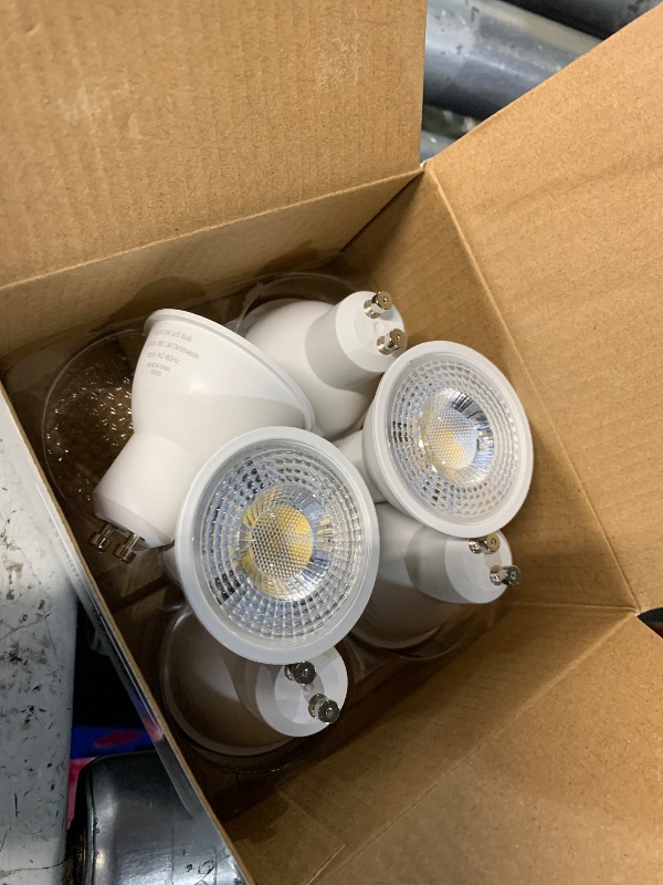 Photo 1 of 6 Pack GU10 LED Spotlight Bulbs,Dimmable, 5000K Daylight 582LM, 50W or 60W Halogen Equivalent,6W Recessed Light Bulbs for Kitchen, Range Hood, Living Room, Bedroom