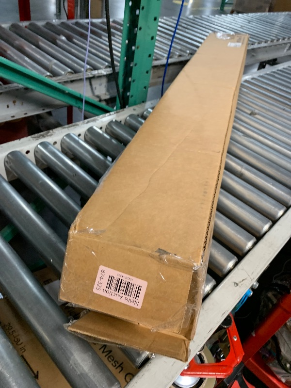 Photo 1 of (Used) KAMANINA 1 Inch Curtain Rod 32 to 58 Inches (2.6-4.8ft), Antique Silver Curtain Rods for Windows, Single Drapery Rods with Square Finials