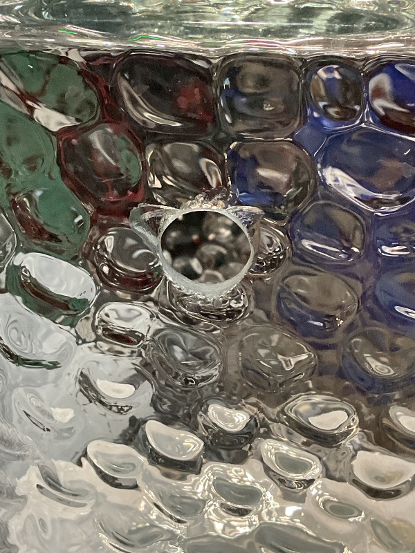 Photo 1 of (Used)(see images)  4.6 Gallon Glass Drink Dispenser with Stand and Stainless Spigot Beverage Dispensers with Lids Cold Drink Dispenser Glass Jug 