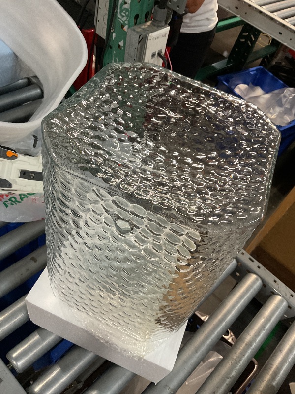 Photo 1 of (Used)(see images)  4.6 Gallon Glass Drink Dispenser with Stand and Stainless Spigot Beverage Dispensers with Lids Cold Drink Dispenser Glass Jug 