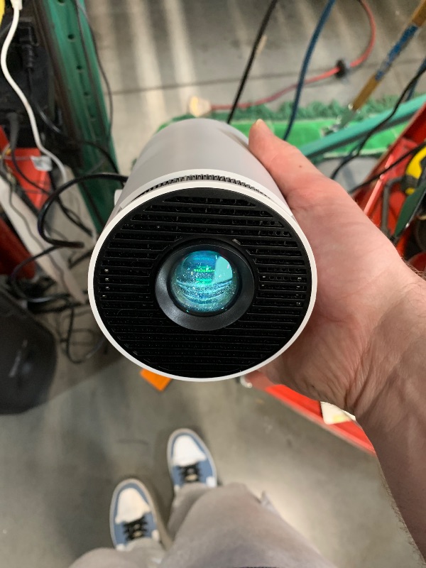 Photo 1 of (MISSING REMOTE) Magcubic HY300PRO Mini Projector with WiFi and Bluetooth, 4K Support Smart Portable Projector Auto Keystone , Air Mouse Remote, Voice Control, 180 Degree Rotation, Home Video Proyector Android 11