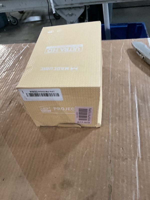 Photo 1 of (MISSING REMOTE) Magcubic HY300PRO Mini Projector with WiFi and Bluetooth, 4K Support Smart Portable Projector Auto Keystone , Air Mouse Remote, Voice Control, 180 Degree Rotation, Home Video Proyector Android 11
