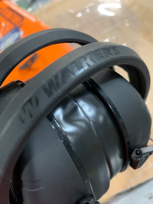 Photo 1 of (one side does not work) Walker's Rechargeable Lightweight Shooting Hunting Range Electronic Slim Low Profile Hearing Protection FireMax Earmuffs