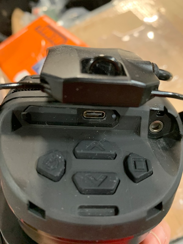 Photo 1 of (one side does not work) Walker's Rechargeable Lightweight Shooting Hunting Range Electronic Slim Low Profile Hearing Protection FireMax Earmuffs