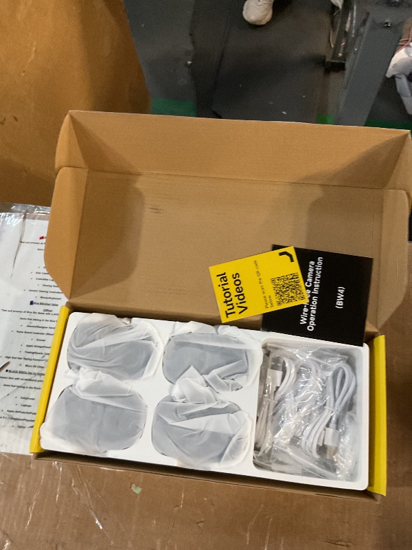 Photo 1 of ELECCTV Security Cameras Wireless Outdoor, 2K Battery Powered Camera for Home Security with IP65 Waterproof, Two-Way Audio, Color Night Vision, AI Detection for Home Security, Works/Alexa-BW4-4Pack