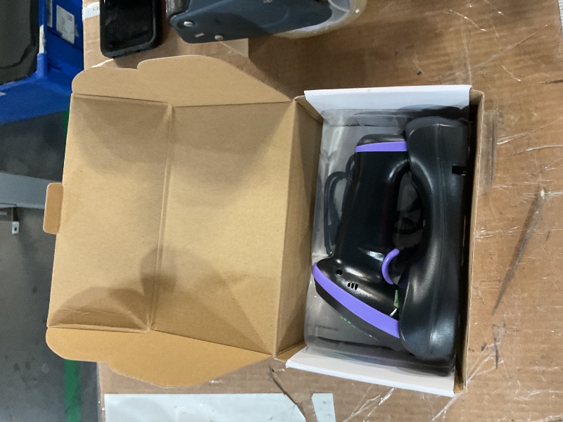 Photo 1 of Tera Barcode Scanner Wireless with Screen: Pro Version 1D 2D QR with Setting Keypad Charging Cradle Works with Bluetooth 2.4G Wireless USB Wired Handheld Bar Code Reader HW0009 Purple