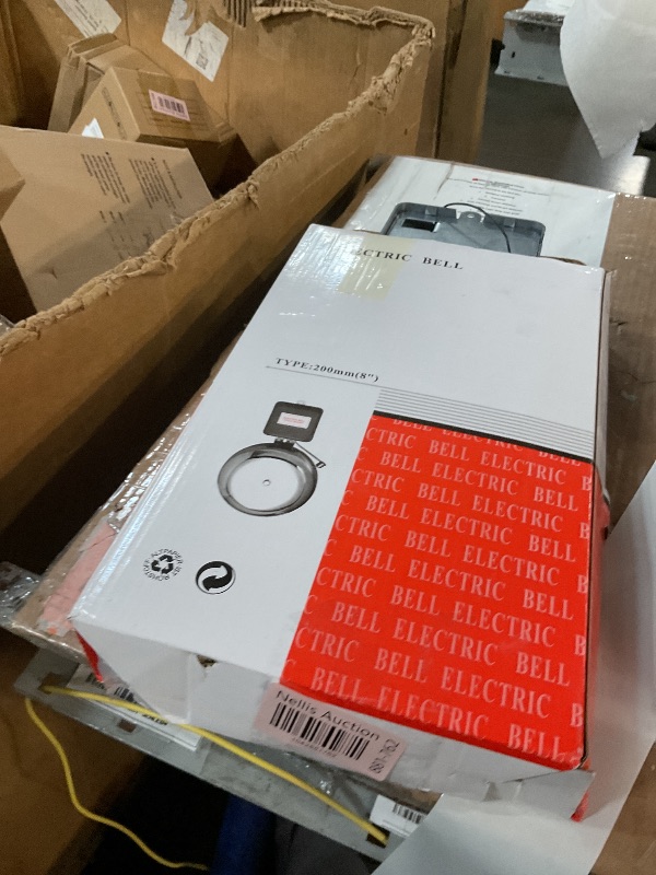Photo 1 of (PARTIAL SET) (NOT A COMPLETE SET) Extra Loud Doorbell Electric Bell 8 Inch Alarm Bell Electric Doorbell Wired Multipurpose Signal Bells for School Industrial Shop Mall Homes(110V)