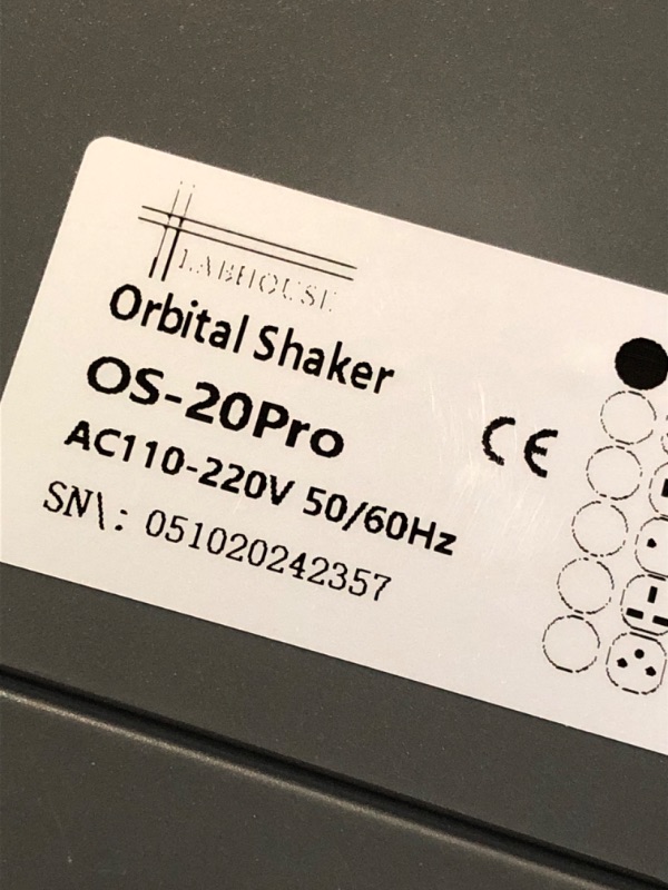 Photo 1 of (used)(see all images) LABHOUSE Lab Digital Orbital Shaker Mixer | 9.85"x9.85" Plate Size Adjustable Speed 40-200RPM Capacity 2KGS |