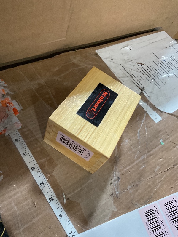 Photo 1 of **WOODEN BOX SUPPORTS THAT HOLDS METAL KEYS BROKEN** Stalwart - 75-ST6040 Letter and Number Steel Punch Stamp Set, 36 Piece Stamping Punch and Die Wood Storage Case By (For Metal Keys Crafts Leather and More)