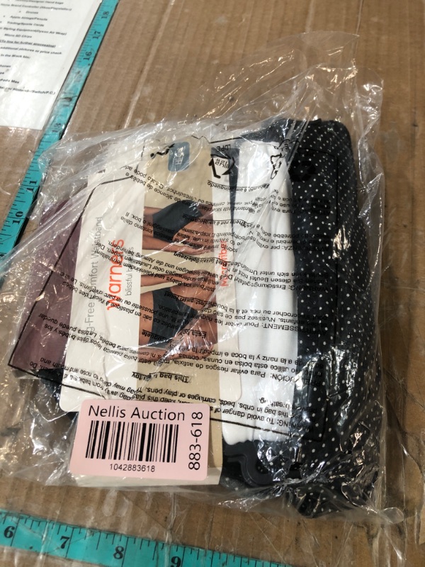 Photo 1 of Warner's womens Blissful Benefits Dig-free Comfort Waistband Microfiber Hi-cut 3-pack 5138w Underwear, Black White Pindot Print/ White/ Smoked Pearl, Small US