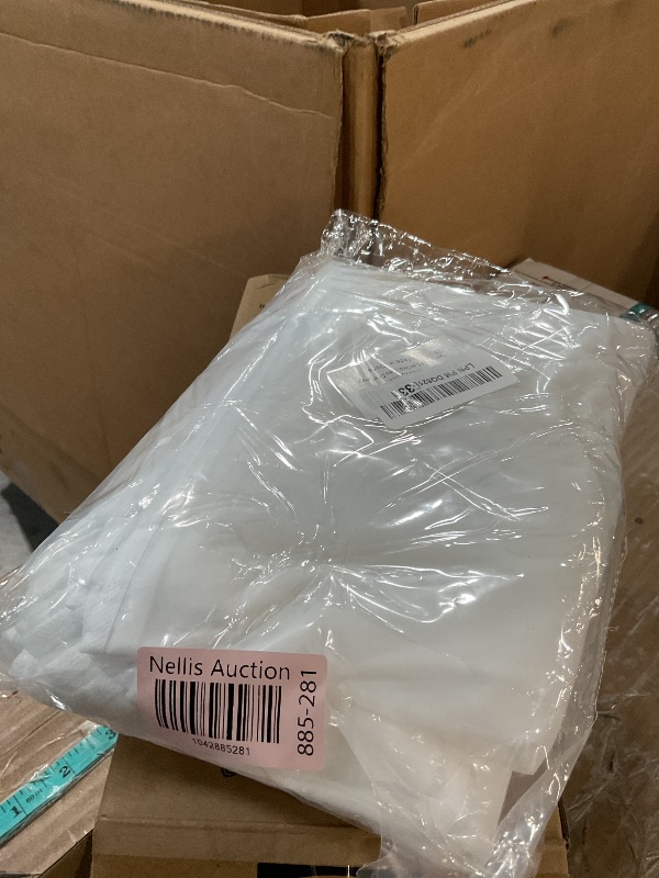 Photo 1 of 15 Pack Clear Shoulder Covers Clothes Suit Protectors Breathable Garment Dust Covers Clothes Plastic Garment Bags for Closet Storage Coats Jackets Dress Closet Storage (15)