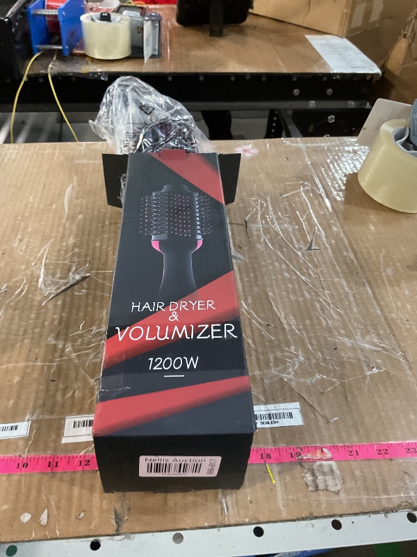 Photo 1 of ***(PARTS ONLY/ NON FUNCTIONAL)***
Dual Voltage Hair Dryer Brush with Negative Ion Anti-frizz Styler - Hot Air Volumizer for 110V-120V/220V-240V European and Travel Use
