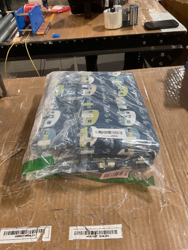 Photo 1 of The Lakeside Collection Our Favorite Place is Together Bedding Sheet Set with Pillowcases - Queen - 4 Pieces ,Blue