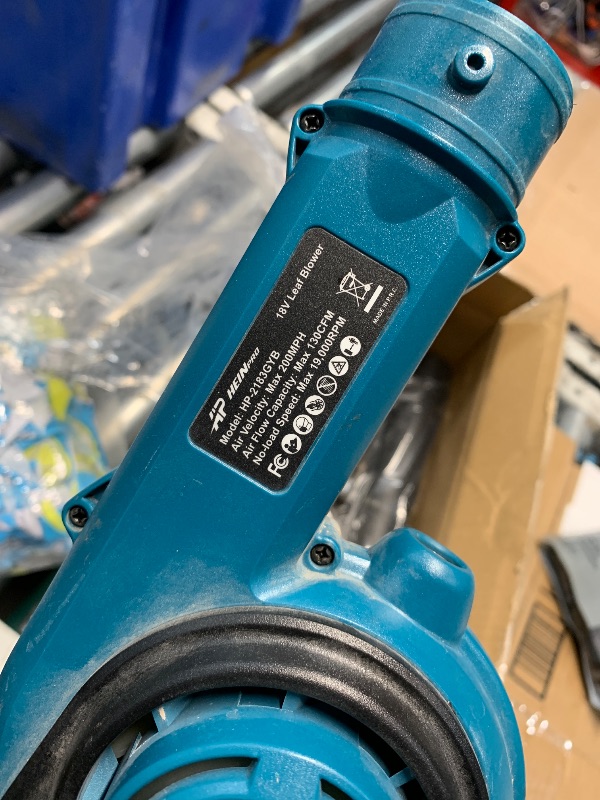 Photo 1 of (PARTS) (MISSING BATTERY) HEINPRO Small Leaf Blower Cordless Mini Compatible with Makita 18V Battery(No Battery) 200MPH Powerful Portable Electric Leaf Blower 3 Speed Compact Handheld Leaf Blowers for Jobsite, Lawn Care