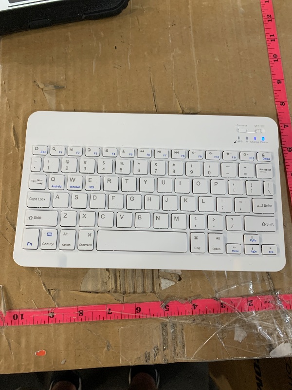 Photo 1 of (sold for parts)(repair) Ultra-Slim Bluetooth Keyboard Portable Mini Wireless Keyboard Rechargeable for Apple iPad iPhone Samsung Tablet