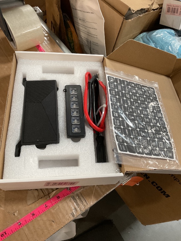 Photo 1 of Somaer Wireless 6 Gang Switch Panel,Multifunction Remote Control Offroad Light Switch Panel with Waterproof Design,Universal Circuit IC Control System and Switch Pod,for 12V-24V Truck SUV ATV UTV Car