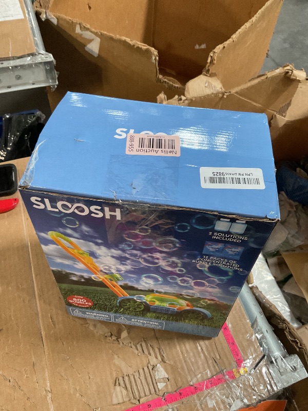 Photo 1 of (PARTS) (NOT A COMPLETE SET)  SLOOSH Bubble Lawn Mower Toddler Toys - Kids Bubble Machine Summer Outdoor Push Toy Games, Backyard Garden Outside Play Toddlers Preschool Boys Girls Birthday Gifts (Blue)
