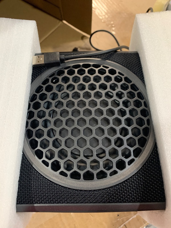 Photo 1 of (major damage) (sold for parts only) Rocksteady Stadium 2.0 Subwoofer - Wireless Portable Bass - Dual EQ- Up to 150 Foot Range - Up to 30 Hour Battery Life - 