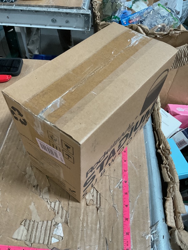 Photo 1 of (major damage) (sold for parts only) Rocksteady Stadium 2.0 Subwoofer - Wireless Portable Bass - Dual EQ- Up to 150 Foot Range - Up to 30 Hour Battery Life - 