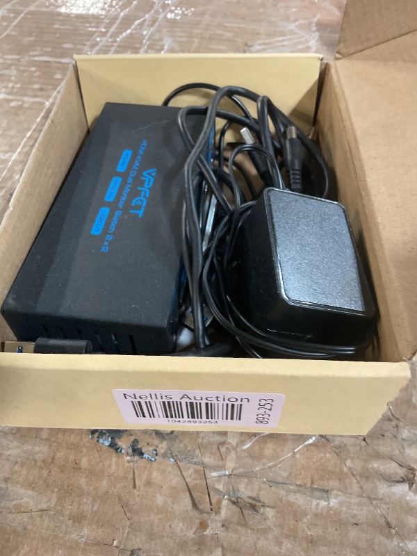 Photo 1 of 8K HDMI KVM Switch 2 Monitors 2 Computers Dual Monitor Support 8K@60Hz 4K@120Hz KVM Switcher PC Extended Display for 2 Port Share 4 USB 3.0 HUB Desktop Controller and 2 USB Cables Included