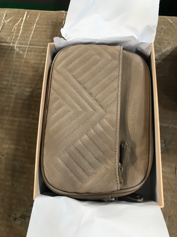 Photo 1 of (NEEDS A NEW ZIPPER) Vantamo Crossbody Bags For Women 29.5"-55" Adjustable Strap, Extra Safe Purses for Women with RFID & Anti-Pickpocket Clip, PU Leather Shoulder Bag with Gift Box Included, Universal Stone Color