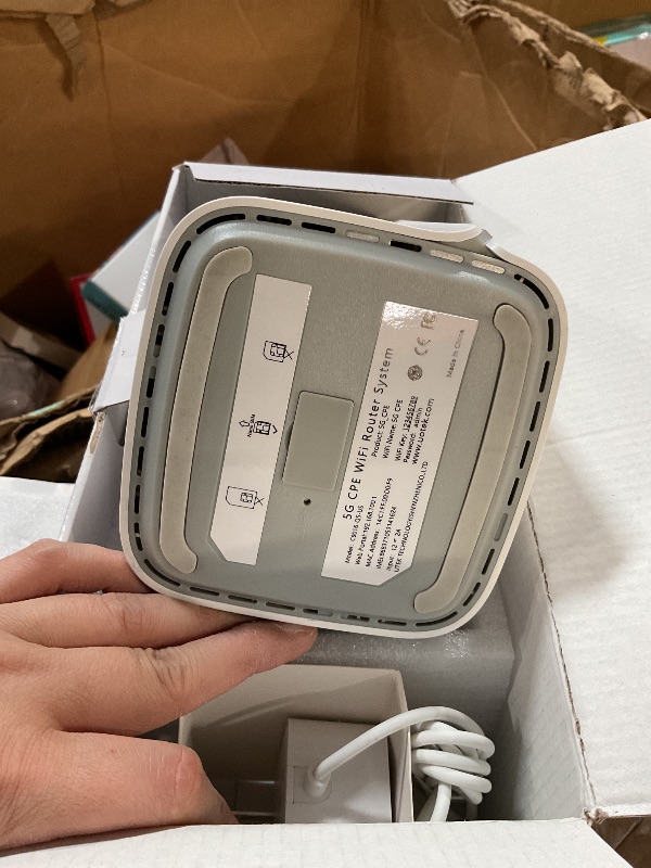 Photo 1 of UOTEK 5G CPE Router with SIM Card Slot, NSA SA WiFi 6 5G Router Dual Band Cellular Modem for Home Office Indoor Wireless Internet Router