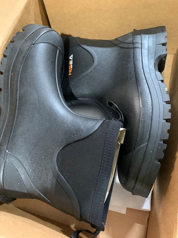 Photo 1 of (men's 10) HISEA Mens Mud Boots Short Garden Shoes Ankle Hight Waterproof Neoprene Rubber Rain Boots