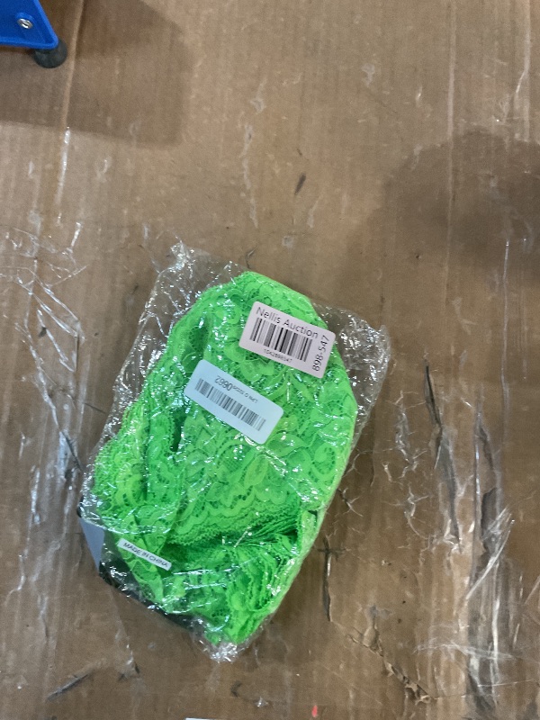 Photo 1 of 5 Yards Floral Lace Ribbon Stretch Tulle Lace Trim Elastic Webbing Fabric for DIY Jewelry Making Craft Clothes Accessories Gift Wrapping Wedding Party Decoration (Lime Green)
