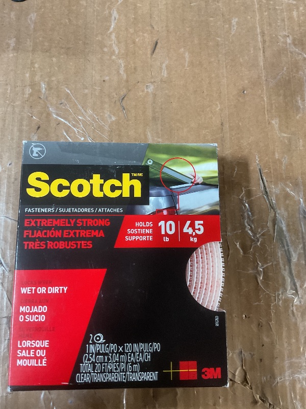 Photo 1 of 3M SJ3560/CLR1333 Scotch SJ3560 Dual Lock 250 Reclosable Fastener: 1" x 10 ft., Clear
