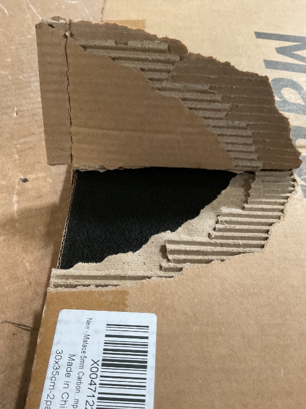 Photo 1 of Matace 2 Pack 12x14 Inch Fireproof Welding Blanket & Pad, 5mm Thickened Fire Resistant Carbon Felt Cloth, Flame Retardant Fabric for Stove Wick, Heat Shield for Soldering, Firepit, Smoker, Black