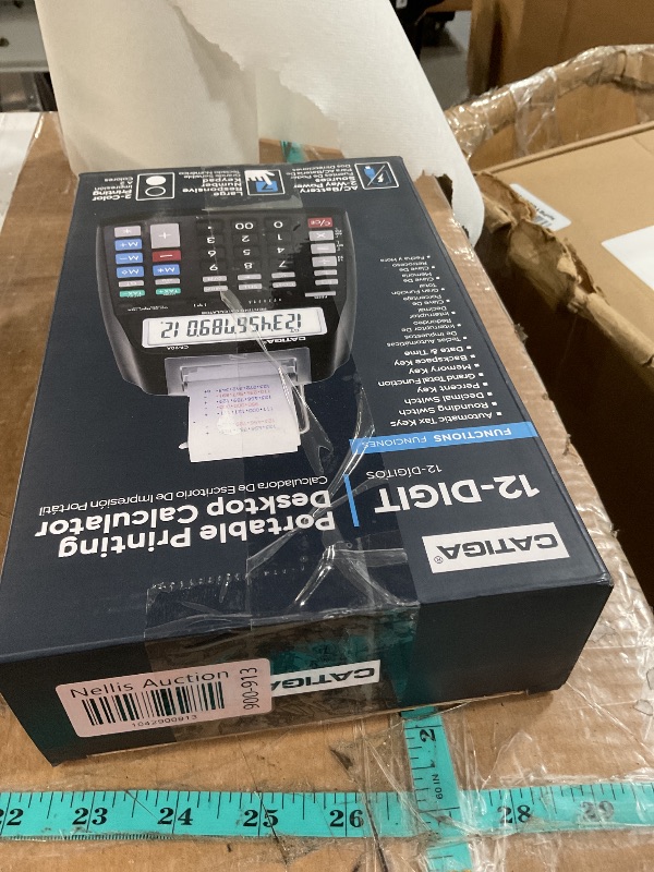 Photo 1 of CATIGA New & Upgraded 2025 Printing Calculator Adding Machine 10 Key, Desktop Home Office Calculator with Paper Roll Print Out, Accounting Business Finance