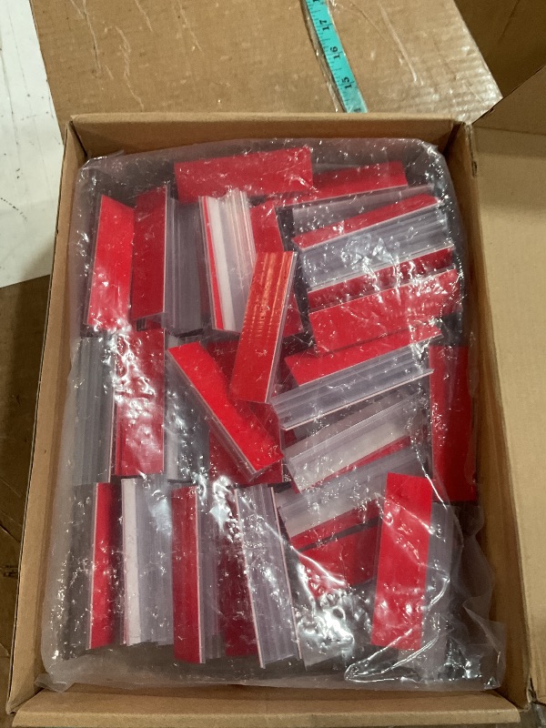 Photo 1 of Fulmoon Sign Holder, Adhesive Base Sign Holders Multiple Uses for Counters, Warehouses, Base Holders with Strong Adhesive(100 Pcs,1 * 3in)