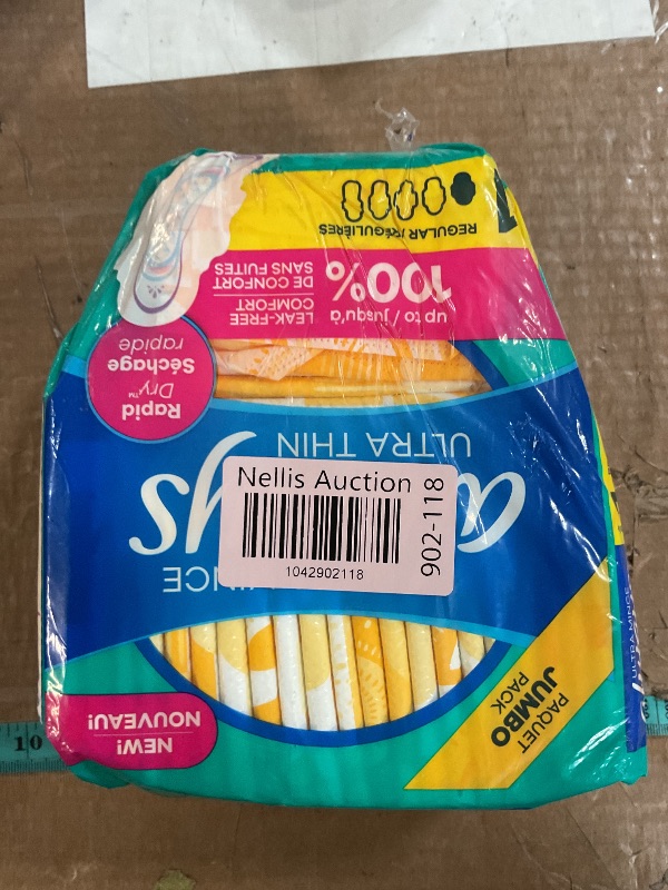 Photo 1 of Always Ultra Thin, Feminine Pads For Women, Size 1 Regular Absorbency, With Wings, Unscented, 46 Count