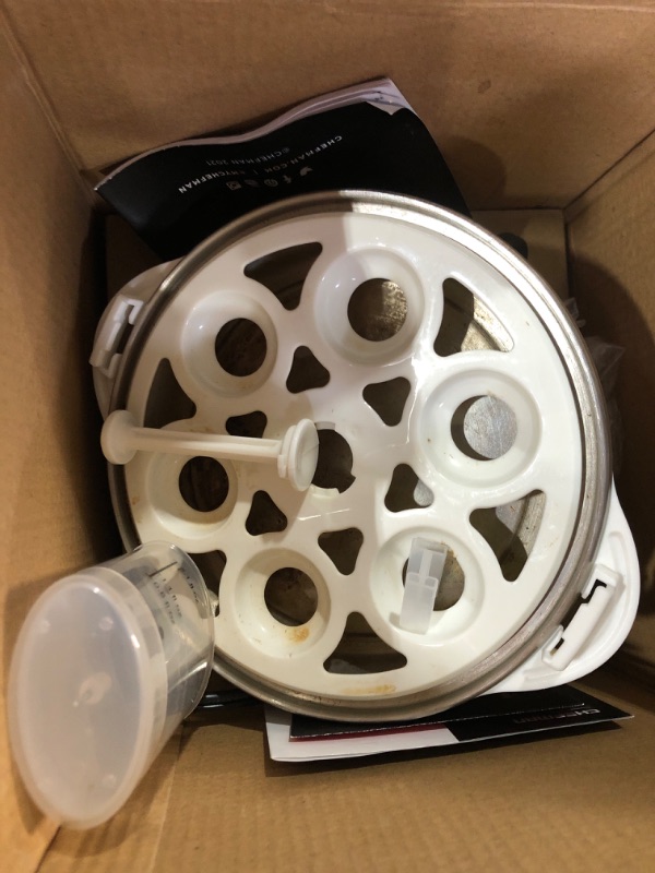 Photo 1 of (heavy use) Chefman Electric Egg Cooker Boiler Rapid Poacher, Food & Vegetable Steamer, Quickly Makes Up to 6