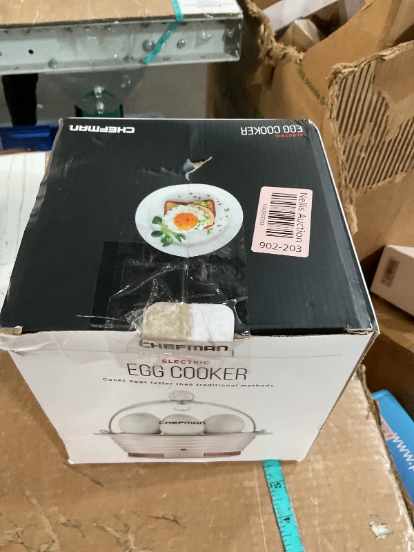 Photo 1 of (heavy use) Chefman Electric Egg Cooker Boiler Rapid Poacher, Food & Vegetable Steamer, Quickly Makes Up to 6