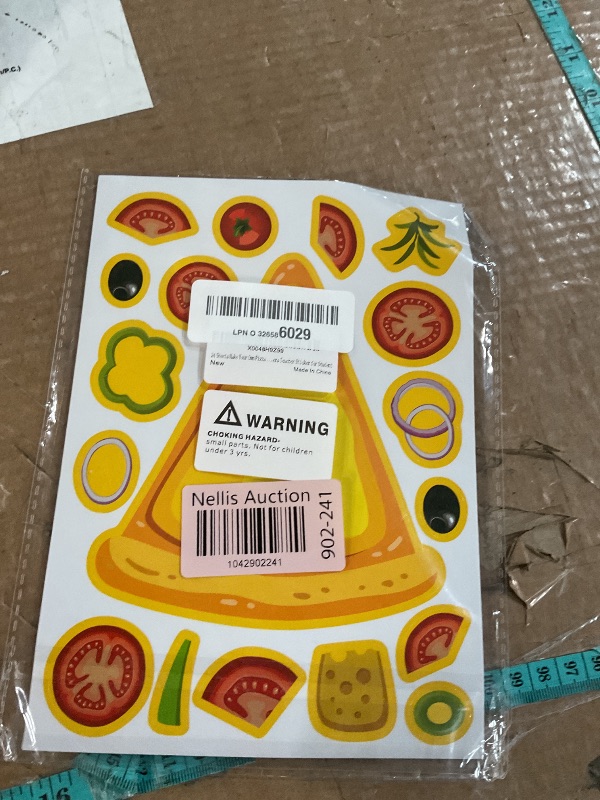 Photo 1 of 24 Sheets Make Your Own Pizza Stickers for Kids, Pizza Party & Family Night, Food Stickers, Motivational Reward Stickers for Teachers and Students