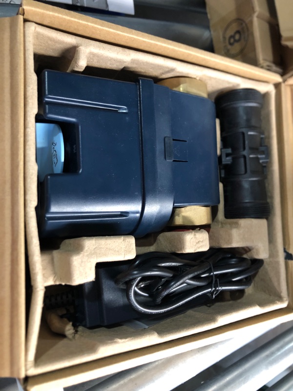 Photo 1 of Moen Flo Smart Water Monitor and Automatic Shutoff Sensor, Wi-Fi Connected Water Leak Detector for 1-1/4-Inch Diameter Pipe, 900-002