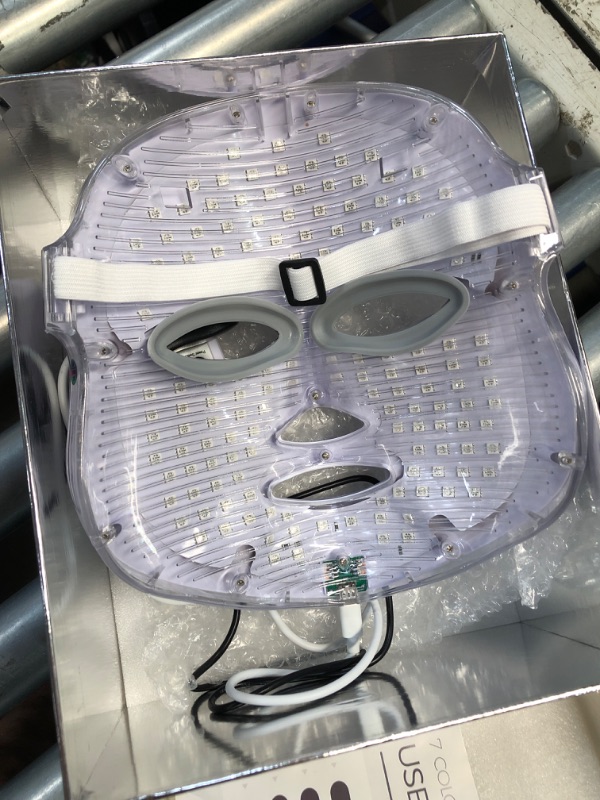 Photo 1 of (PARTS) (NOT FUNCTIONAL) SDKWDH Red Light Therapy for Face, Led Face Mask Light Therapy, 7 Colors LED Facial Skin Care Mask