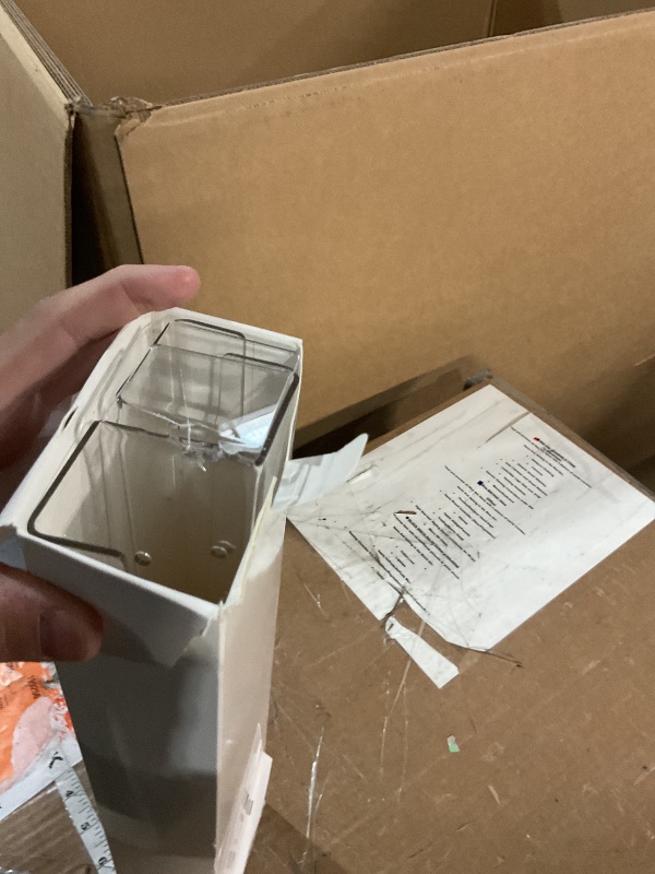 Photo 1 of **PARTIAL SET/ONLY 3 ** Cerpourt 4 Pack Nail Polish Rack Wall Mounted Shelf, Clear Acrylic Nail Polish Organizer Display,Clear Nail Polish Wall Rack Nail Supplies for Nail Techs