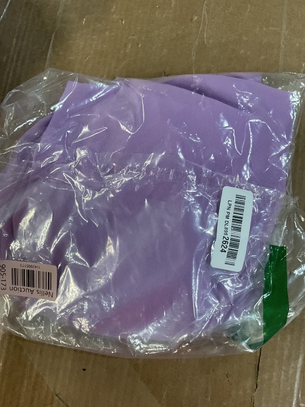 Photo 1 of AFAVOM Women Metallic Sequin Praise Dance Dress Asymmetric Ruffle Chiffon Overlay Dress Sleeveless Irregular Hem Liturgical Lyrical Dance Dress Worship Dancewear Costume Purple L