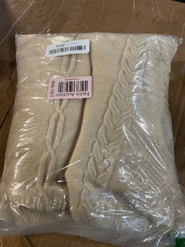 Photo 1 of (MEDIUM) (BAGGED) (USED/FAIR)  Famulily Womens Two Piece Sweater Outfits Sets 2 Piece Long Sweat Suits Casual Winter Fall Lounge Sets Beige M