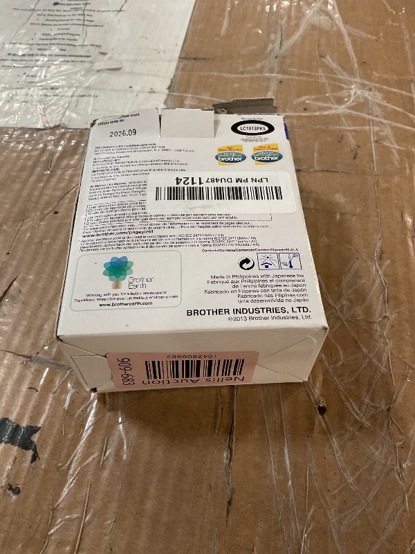 Photo 1 of Brother Genuine Standard Yield Color Ink Cartridges, LC1013PKS, Replacement Color Ink Three Pack, Includes 1 Cartridge Each of Cyan, Magenta & Yellow, Page Yield Upto 300 Pages/Cartridge, LC101