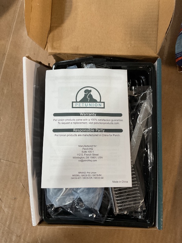 Photo 1 of (missing pieces) Pet Union Professional Dog Grooming Kit - Cordless Low Noise Dog Clippers for Grooming Thick Coats - All Pet Safe Cat Hair Trimmer -